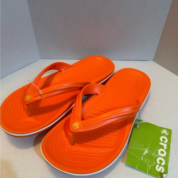 Crocs Crocband Flip Orange / White - Picture 3 of 10